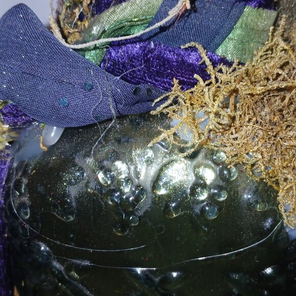 Apothecary Halloween bottle, altered art potion bottles, mixed media apothecary - Picture 8 of 9